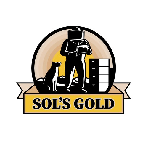Beekeeping logo with the title 'Sol's Gold'