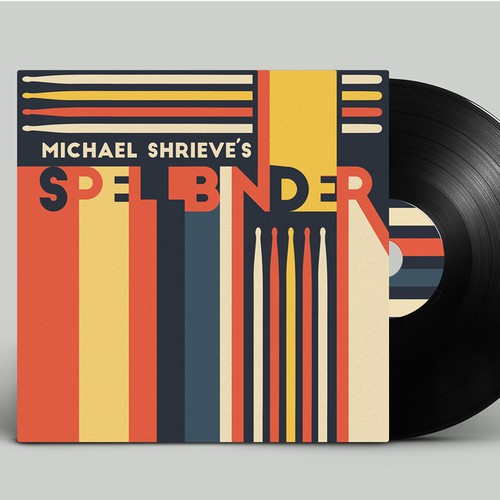 Single cover artwork with the title ' MICHAEL SHRIEVE'S SPELLBINDER CD Cover'
