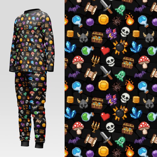 Pattern illustration with the title 'Pattern design'