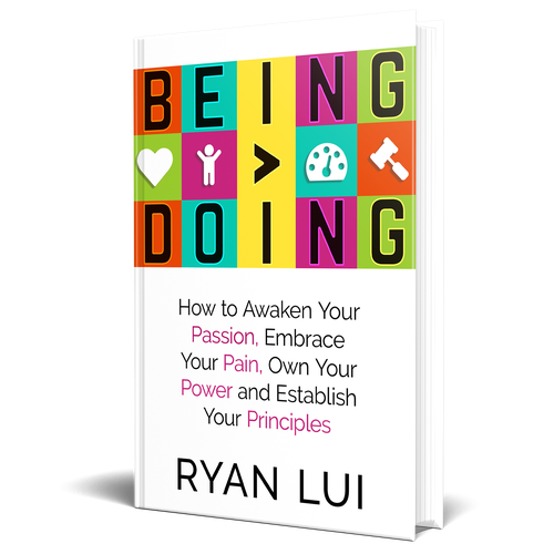 Typography book cover with the title 'Modern minimalistic book cover'