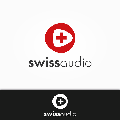 Swiss logo with the title 'Logo for a manufacturer of luxury and high quality sound systems'
