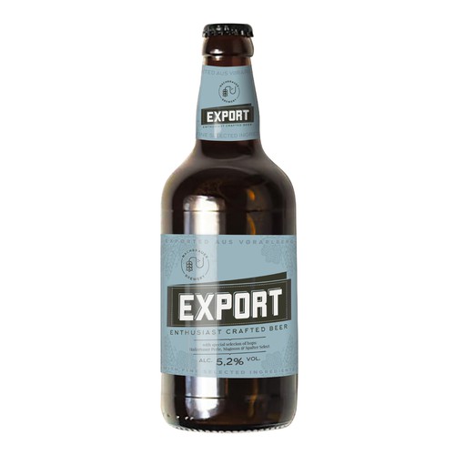 Brewery label with the title 'Modern label for start-up brewery'