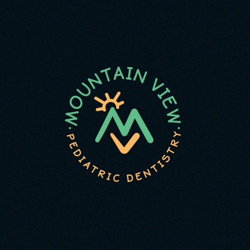 Pediatric design with the title 'Dental Logo for Mountain View'