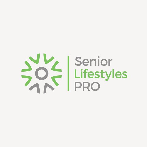 Unity design with the title 'Senior Lifestyles PRO Logo'