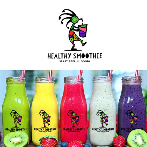 Health logo with the title 'Logo for Healthy Smoothie'