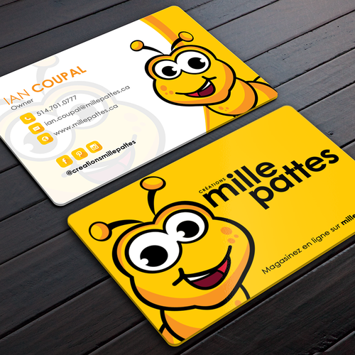 Fun design with the title 'Creations Mille Pattes'