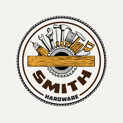 Hardware tools shop logo