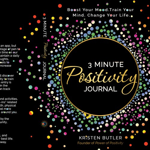 Positive design with the title '3 Minute Positivity Journal'
