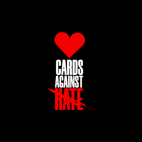 Card game design with the title 'CARDS AGAINST HATE'