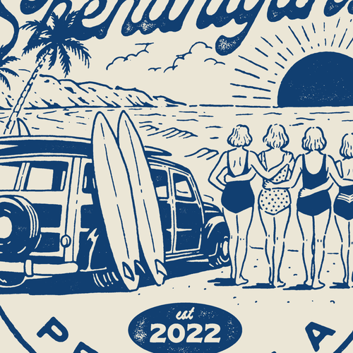 Retro t-shirt with the title 'Mornington 5th Annual T-Shirt Design'