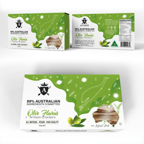 Artwork packaging with the title 'Cookies Box Design'