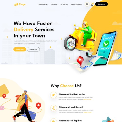 Fun website with the title 'Homepage design '