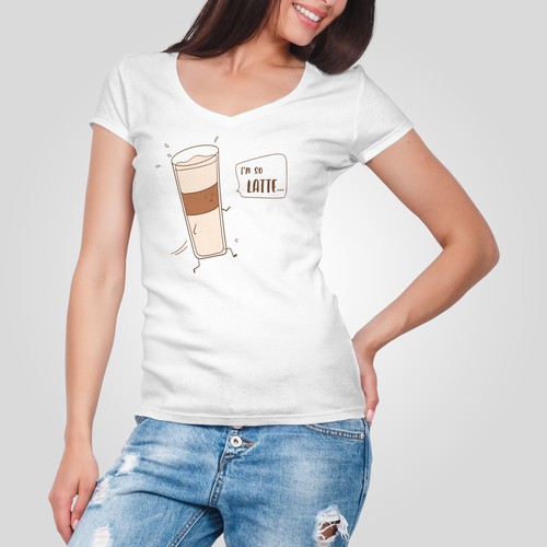 Character t-shirt with the title 'Funny food drawing for tshirt'