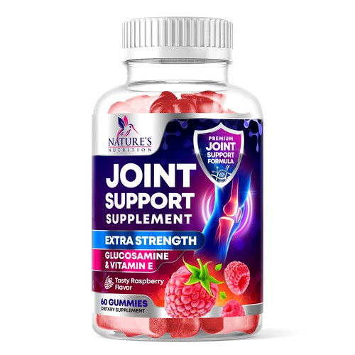 Joint design with the title 'Nature's Nutrition Joint Support Supplement'