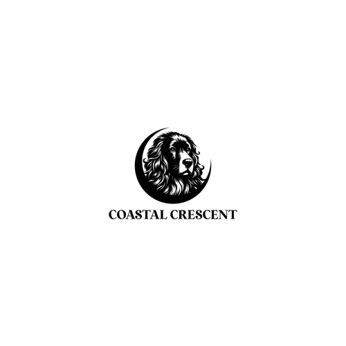 Procreate design with the title 'Coastal Crescent'