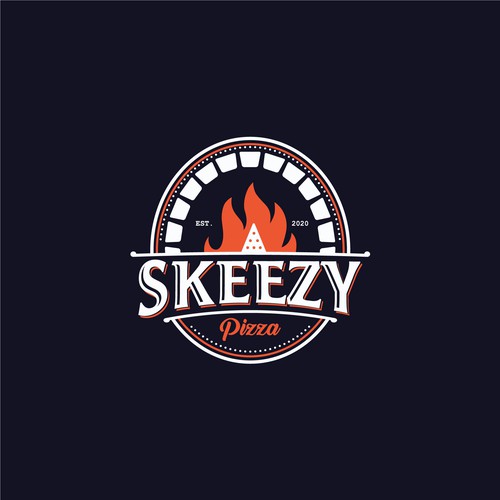 Pizza brand with the title 'Skeezy Pizza'