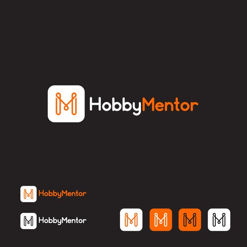 Hobby design with the title 'HobbyMentor Logo'