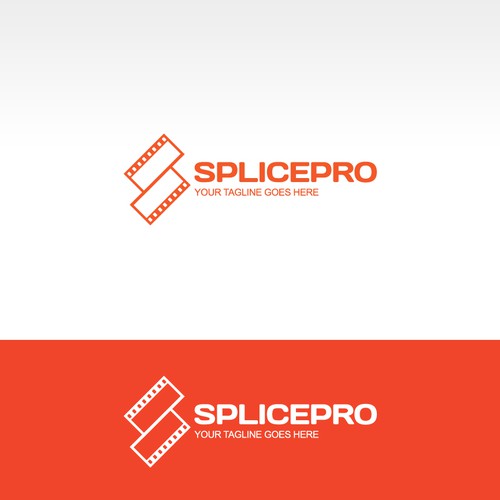 Video production logo with the title 'Splice Pro'