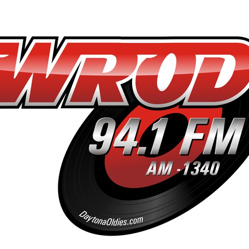 Classical design with the title 'Logo for WROD/WSOS Radio Station'