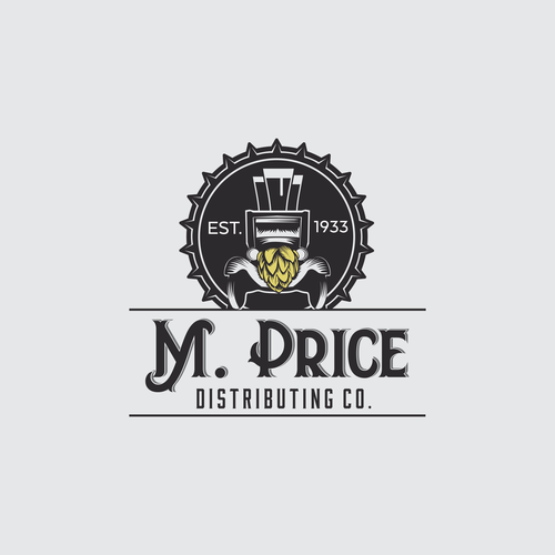 Beer brand with the title 'M. Price Distributing Co.'
