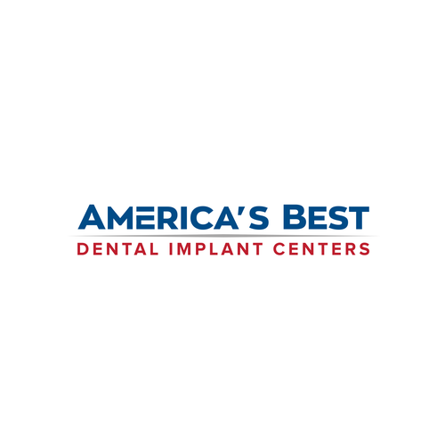 Medical logo with the title 'America's Best Dental Implant Centers logo design'