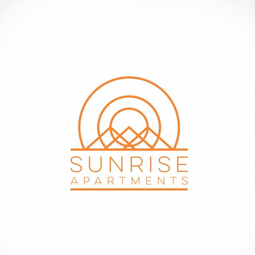 Sunrise logo with the title 'Sunrise - apartments'