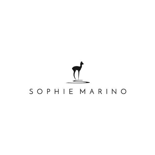 Alpaca logo with the title 'Logo concept for high-end knitwear company'