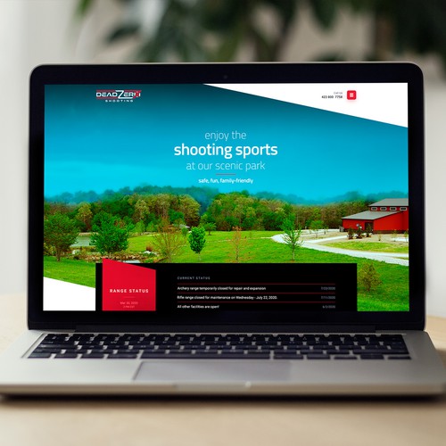 Landing page website with the title 'Modern Website Design'