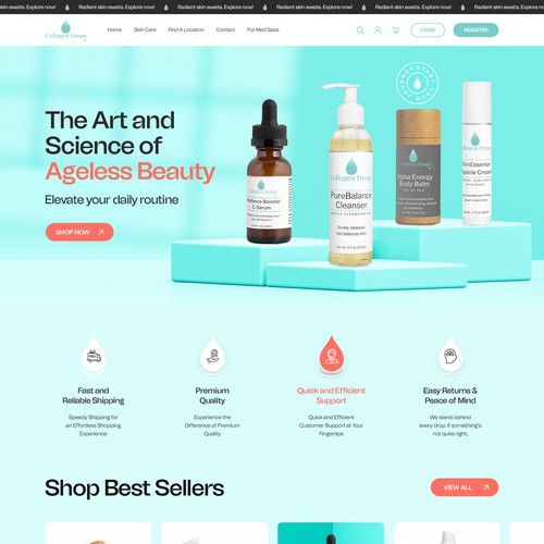 Website with the title 'Product Website'