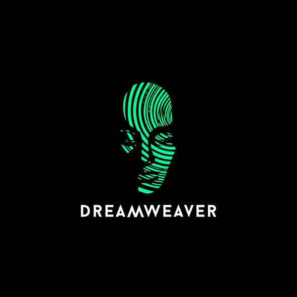 DJ品牌与标题“DREAMWEAVER标志设计”