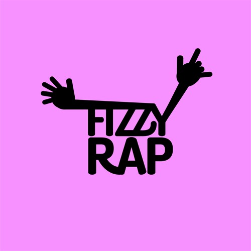 Rap design with the title 'Educational Rap Songs For Kids Logo'