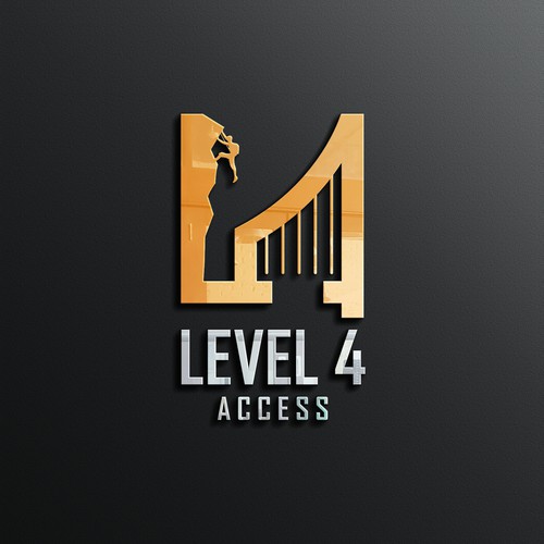 Bridge design with the title 'Level 4 logo'