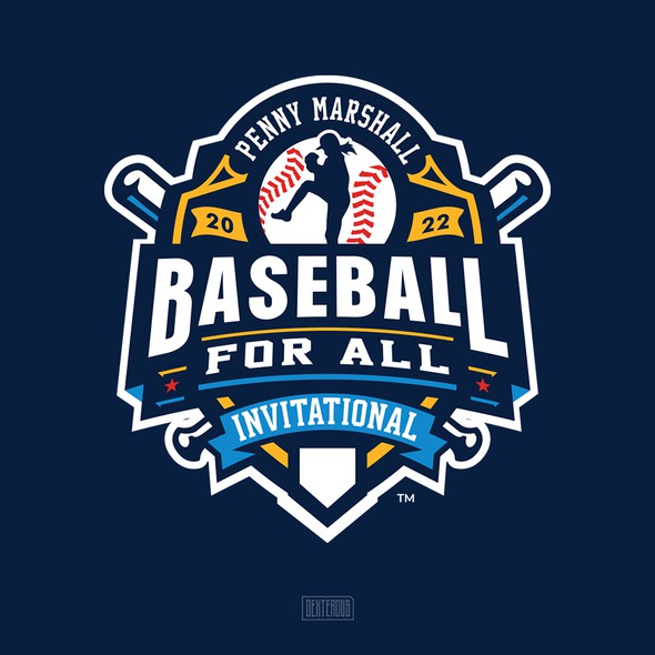 Baseball bat logo with the title 'Baseball For All'