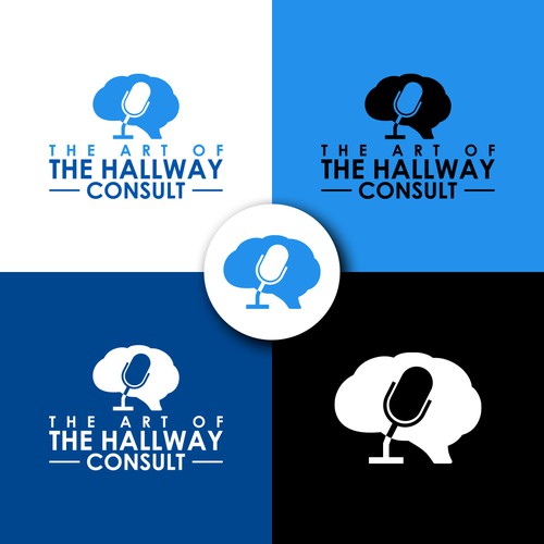 Nonprofit brand with the title 'Neurology Podcast Brand Identity Design'