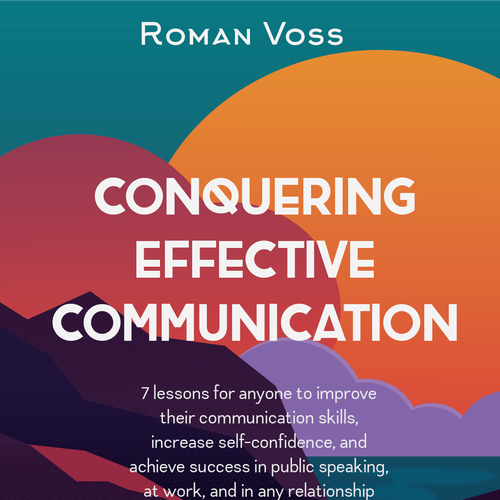 Speech design with the title 'Clean and professional cover for effective communication'
