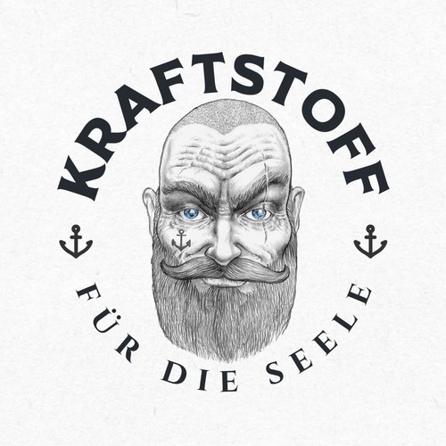 Eye design with the title 'Kraftstoff Logo Design'