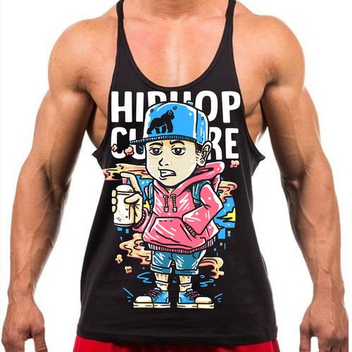 Graffiti t-shirt with the title 'hiphop culture tshirt design'