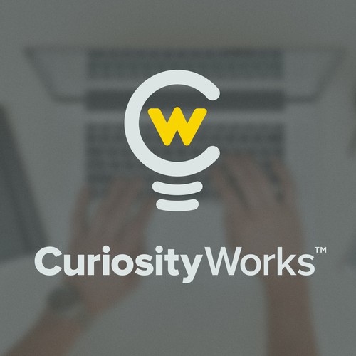 Coworking logo with the title 'Curiosity Works'
