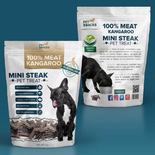 Meat packaging with the title 'Product packaging'