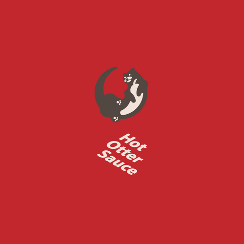 Chili pepper logo with the title 'Logo for 'Hot Otter Sauce''