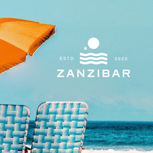 Bubble logo with the title 'Logo Design - Zanzibar'