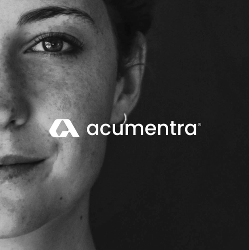 Brand logo with the title 'acumentra'