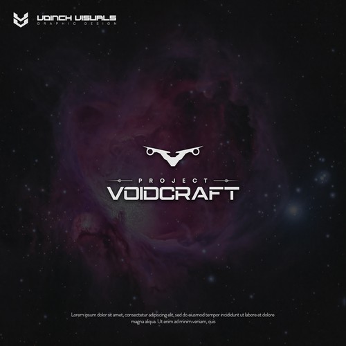 Twitch logo with the title 'Logo design for Project Voidcraft'