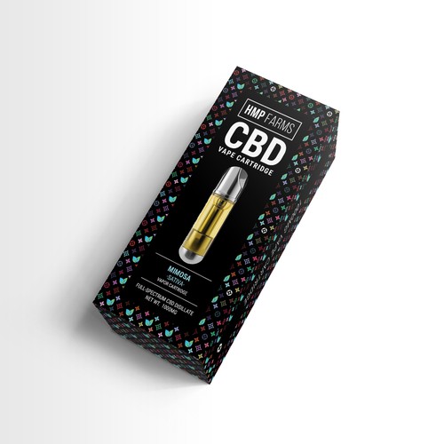 Hemp packaging with the title 'Flower and vape cartridge packaging'