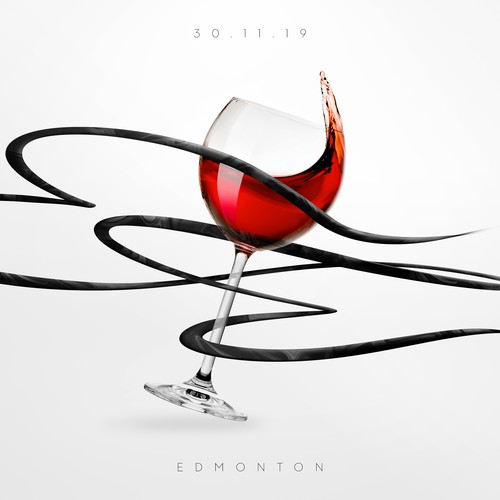 Wine glass design with the title 'Revitalize MD Instagram Post'