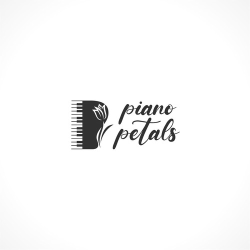 Piano logo with the title 'Piano Petals'