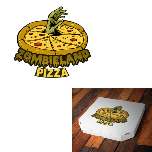 Pizza logo with the title 'a logo for a pizzeria'
