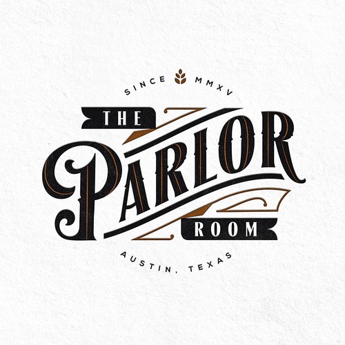 Bar logo with the title 'The Parlor Room'