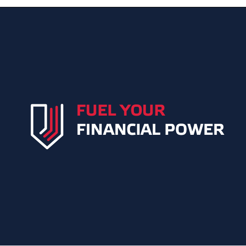Workshop design with the title 'Logo concept for Fuel Your Financial Power'