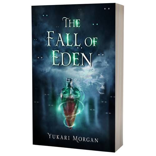 Ghost book cover with the title 'Book cover design for The Fall of Eden'